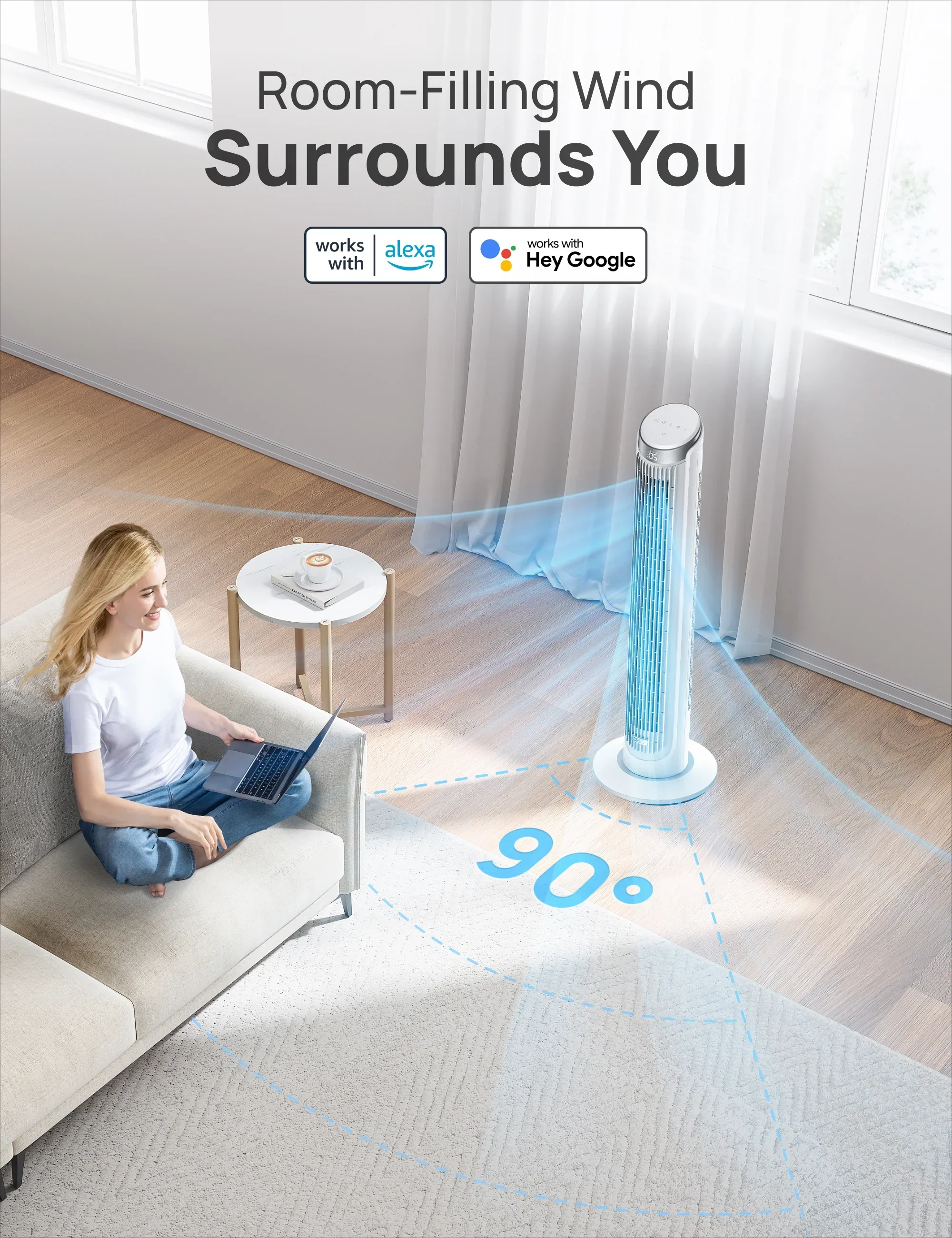 Smart Tower Fan Cruiser Pro T3S - Image 11