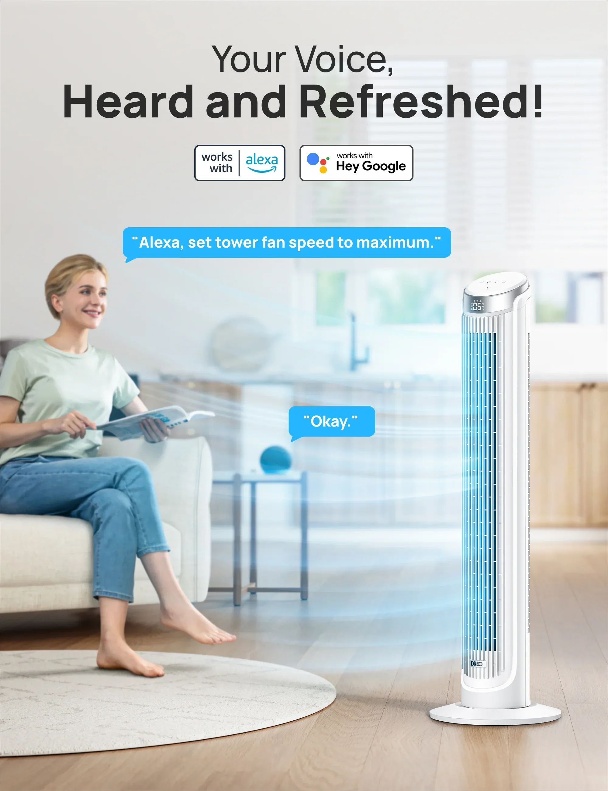 Smart Tower Fan Cruiser Pro T3S - Image 12