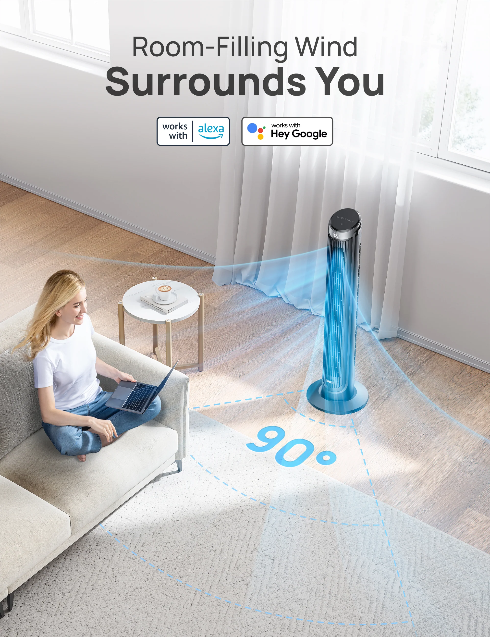 Smart Tower Fan Cruiser Pro T3S - Image 4
