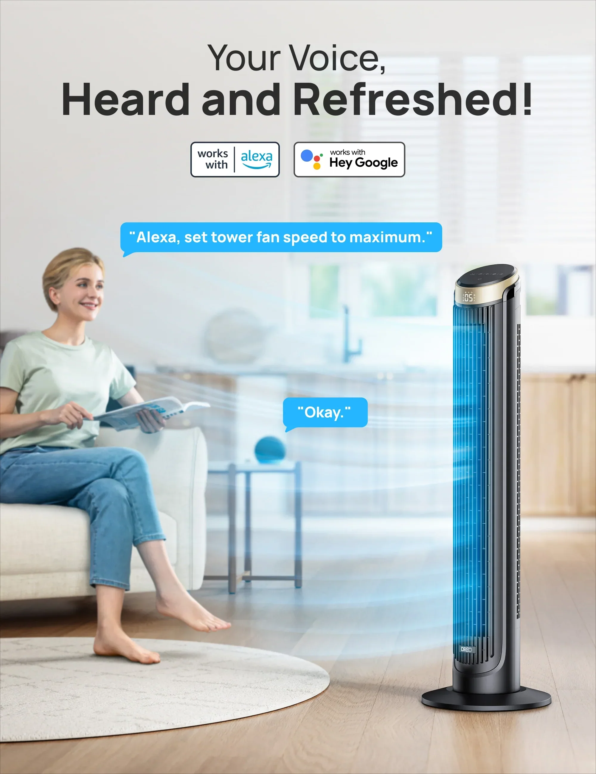 Smart Tower Fan Cruiser Pro T3S - Image 5