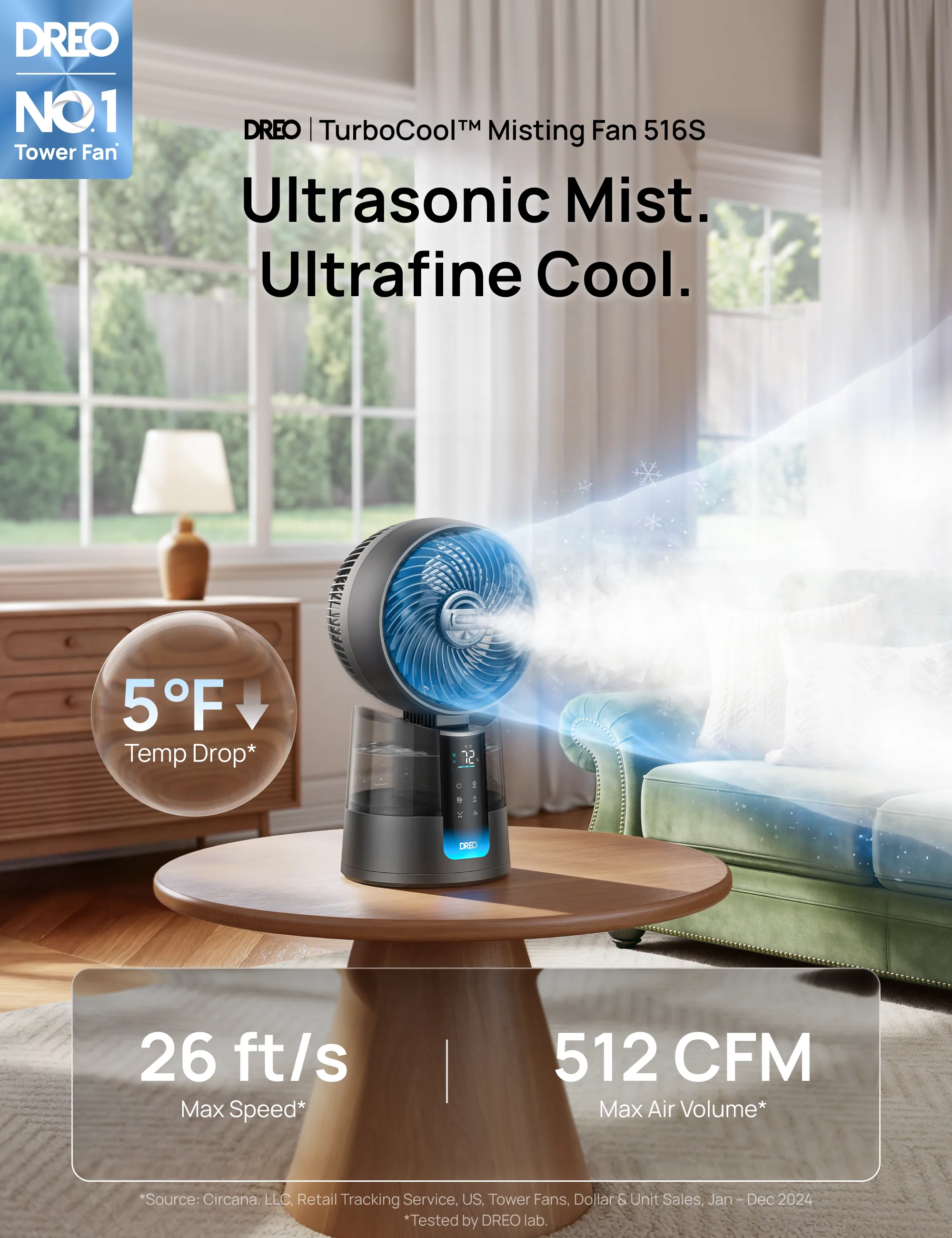 TurboCool™ Misting Fan 516S - Image 3