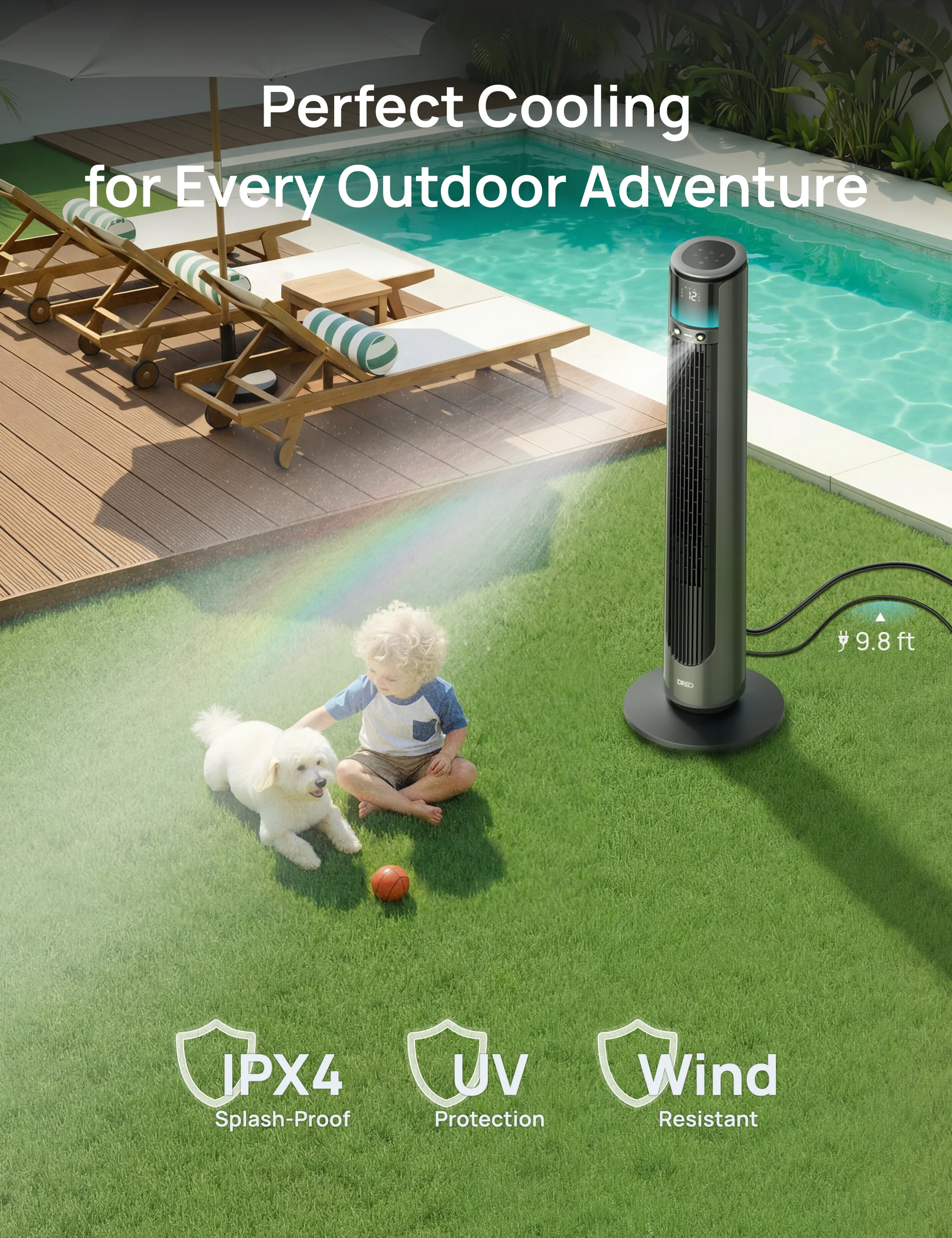 TurboCool™ Outdoor Misting Fan 711AS - Image 5