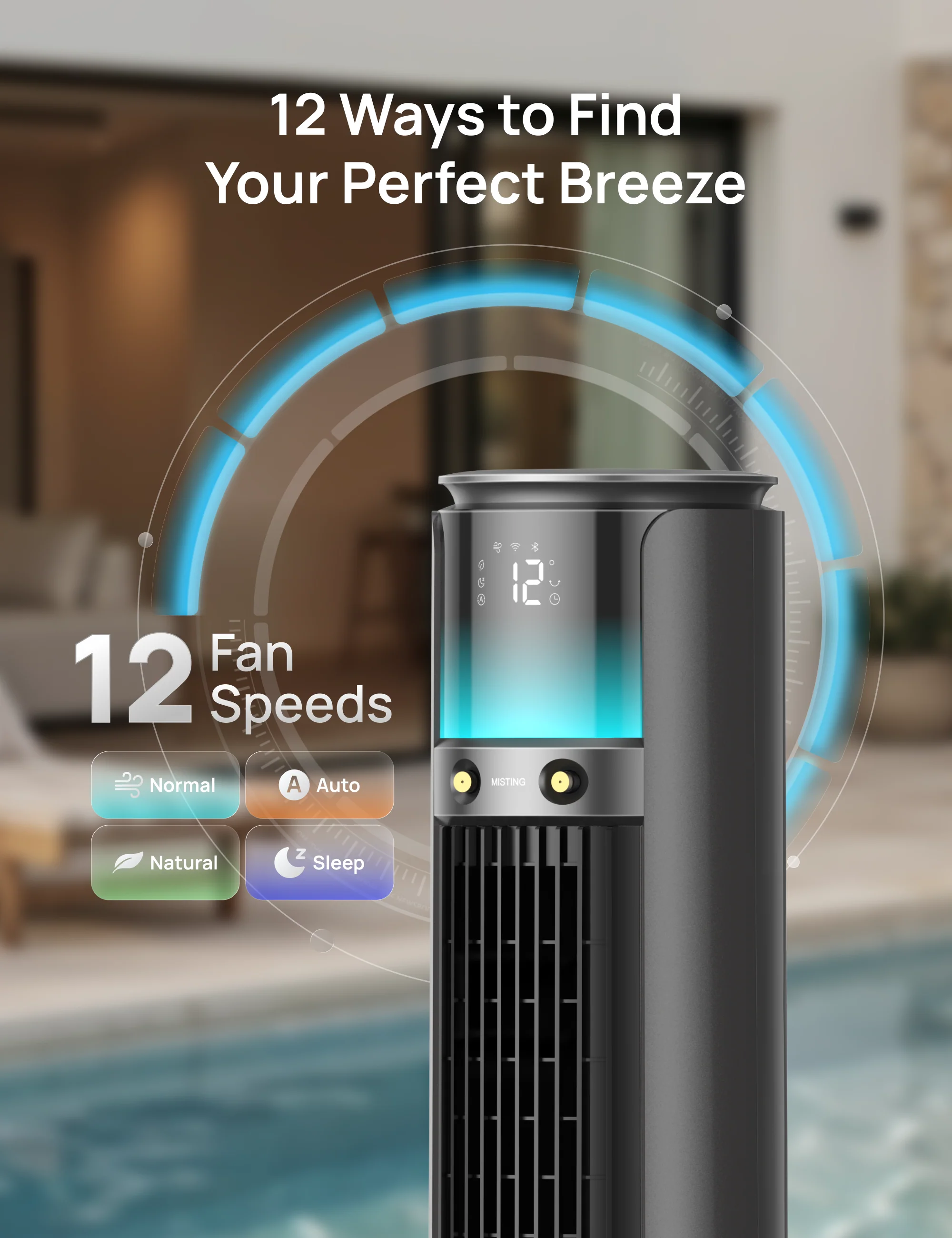 TurboCool™ Outdoor Misting Fan 711AS - Image 8